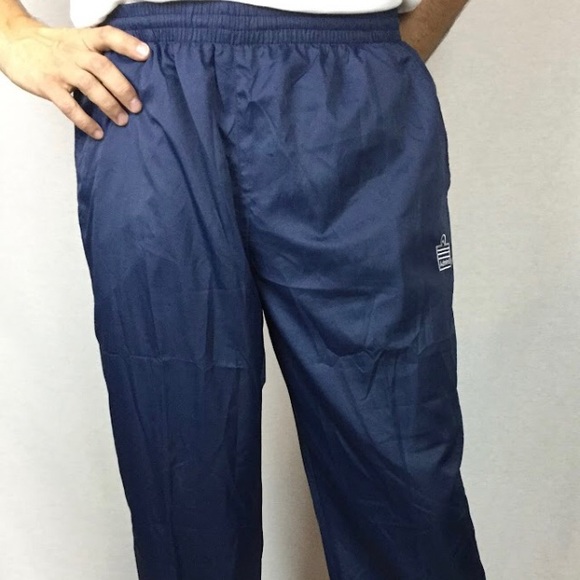 Admiral Brand Men’s Truck Sport Pants Medium Navy Blue elastic waistband - Picture 2 of 11